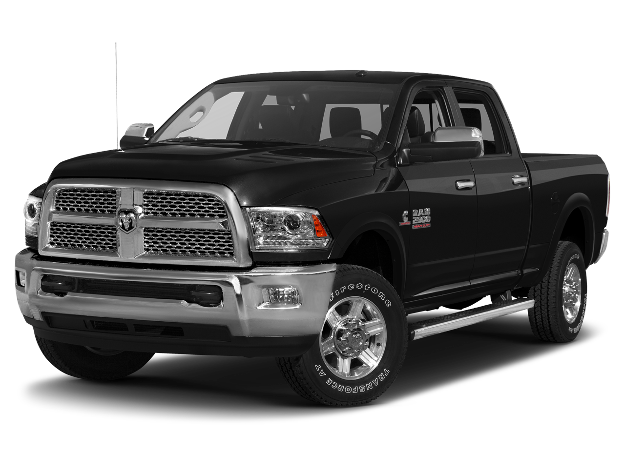 2015 RAM 2500 Big Horn in Brilliant Black Crystal Pearlcoat — front three-quarter view