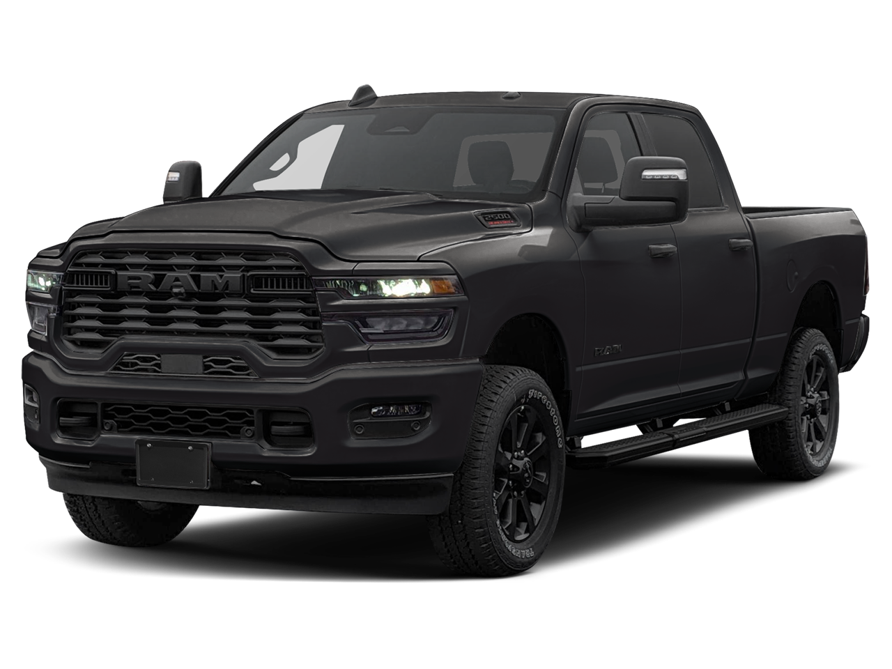 2026 RAM 2500 RAM 2500 LONE STAR CREW CAB 4X4 6'4' BOX in Diamond Black Crystal Pearl-Coat Exterior Paint — front three-quarter view