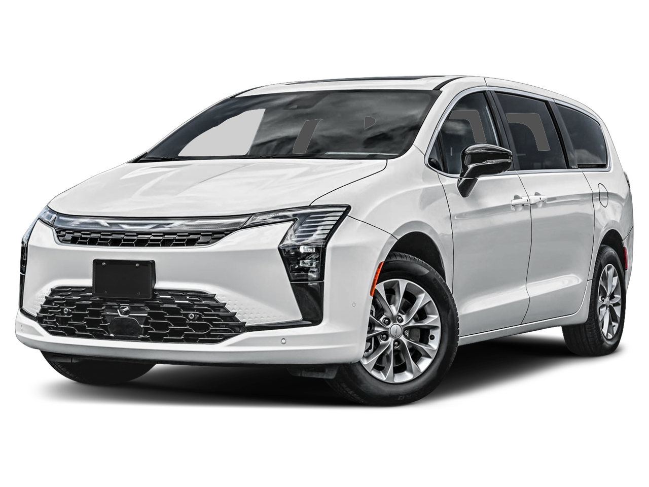 2027 Chrysler Pacifica PACIFICA SELECT in Bright White Clear-Coat Exterior Paint — front three-quarter view