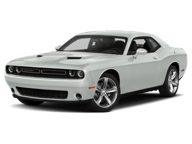 2018 Dodge Challenger SXT in White Knuckle Clearcoat — front three-quarter view