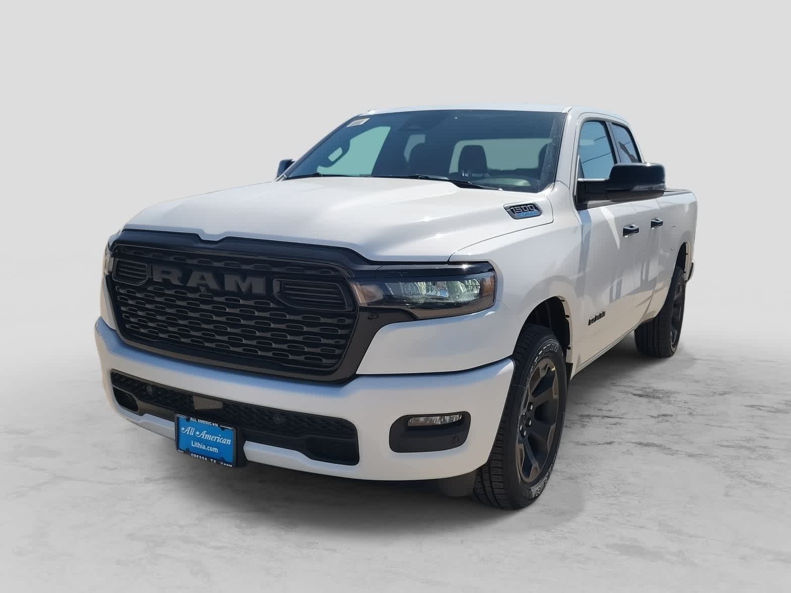 2026 RAM 1500 RAM 1500 LONE STAR QUAD CAB 4X2 6'4' BOX in Bright White Clear-Coat Exterior Paint — front three-quarter view