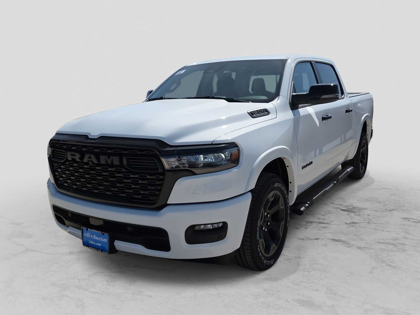 2026 RAM 1500 RAM 1500 LONE STAR CREW CAB 4X2 5'7' BOX in Bright White Clear-Coat Exterior Paint — front three-quarter view