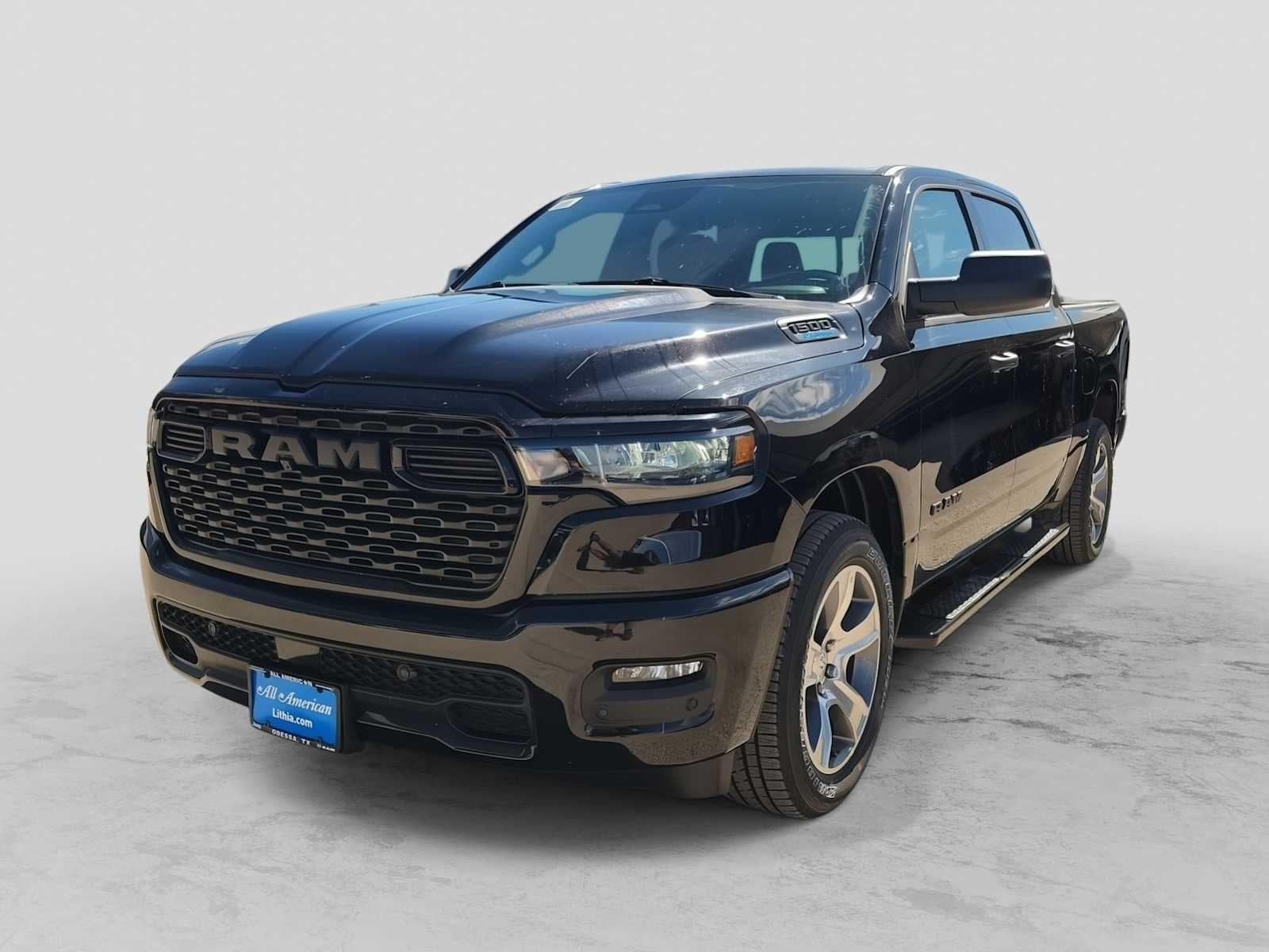 2026 RAM 1500 RAM 1500 EXPRESS CREW CAB 4X2 5'7' BOX in Diamond Black Crystal Pearl-Coat Exterior Paint — front three-quarter view
