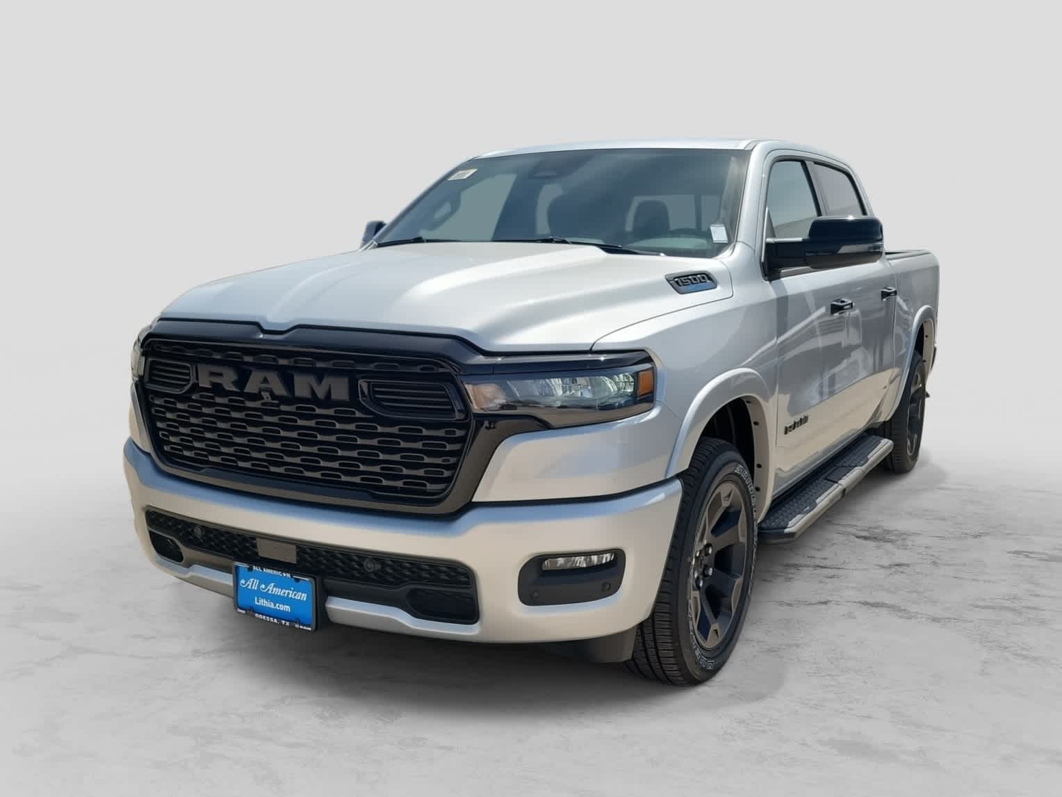 2026 RAM 1500 RAM 1500 LONE STAR CREW CAB 4X4 5'7' BOX in Silver Zynith Exterior Paint — front three-quarter view