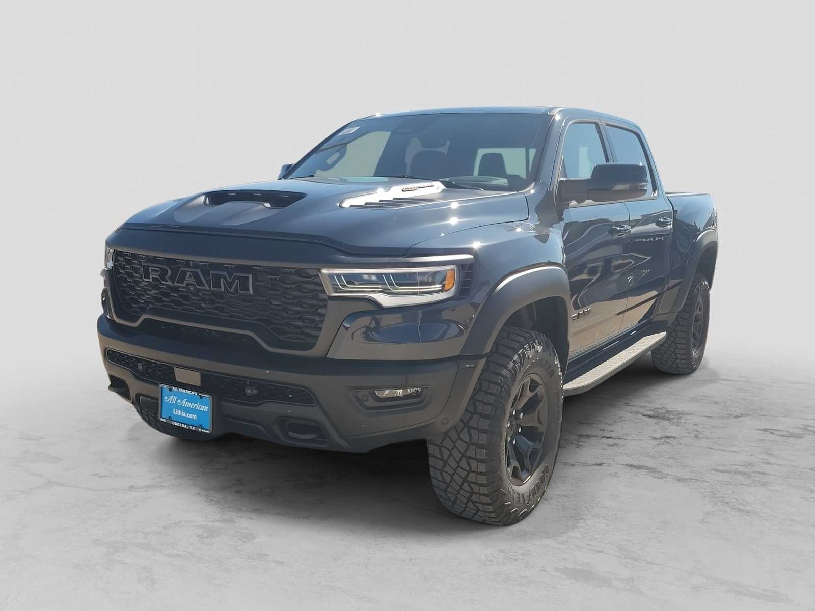 2026 RAM 1500 RAM 1500 RHO CREW CAB 4X4 5'7' BOX in Forged Blue Metallic Exterior Paint — front three-quarter view