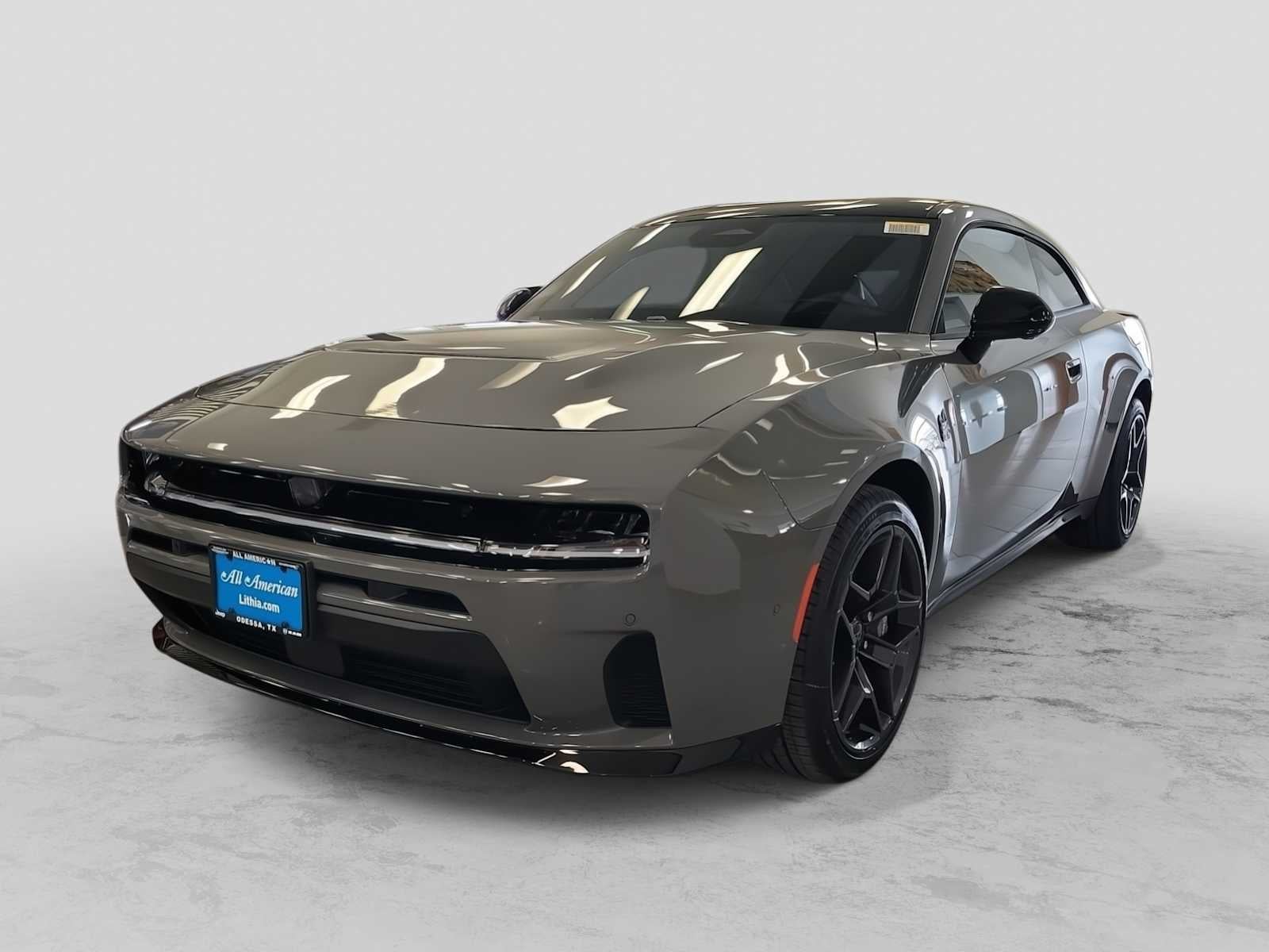 2026 Dodge Charger CHARGER SCAT PACK PLUS 2-DOOR AWD in Destroyer Gray Exterior Paint — front three-quarter view