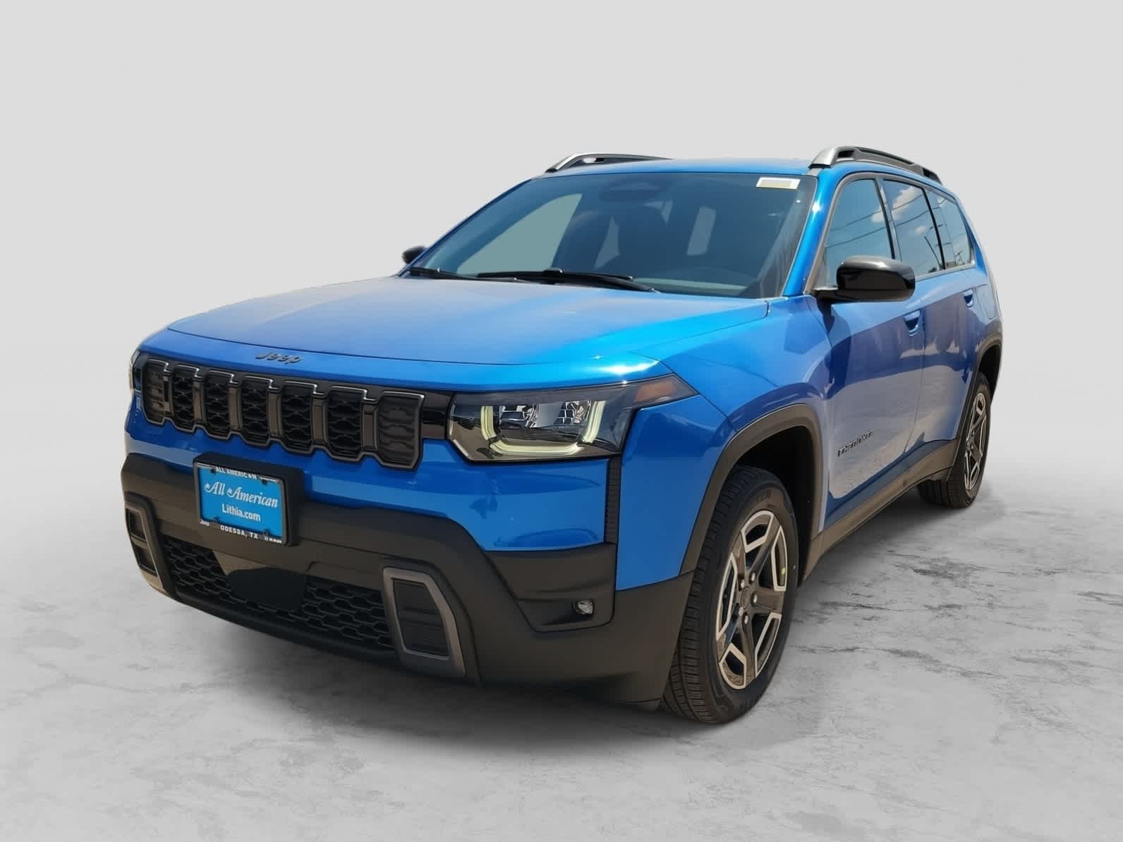 2026 Jeep Cherokee CHEROKEE LAREDO 4X4 in Hydro Blue Pearl-Coat Exterior Paint — front three-quarter view