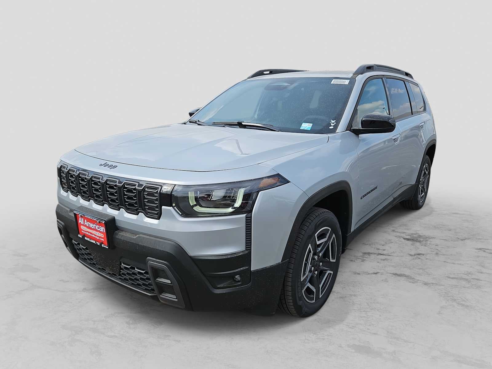 2026 Jeep Cherokee CHEROKEE LAREDO 4X4 in Silver Zynith Clear-Coat Exterior Paint — front three-quarter view