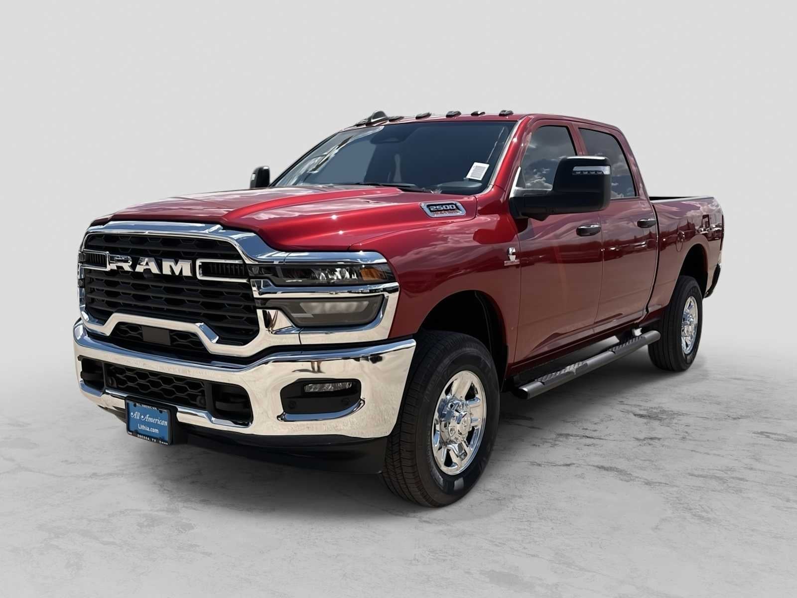 2026 RAM 2500 RAM 2500 TRADESMAN CREW CAB 4X4 6'4' BOX in Molten Red Pearl-Coat Exterior Paint — front three-quarter view