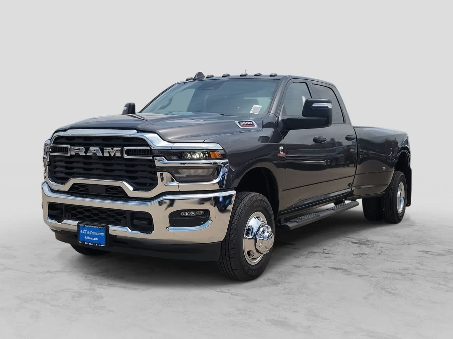 2026 RAM 3500 RAM 3500 TRADESMAN CREW CAB 4X4 8' BOX in Granite Crystal Metallic Clear-Coat Exterior Paint — front three-quarter view