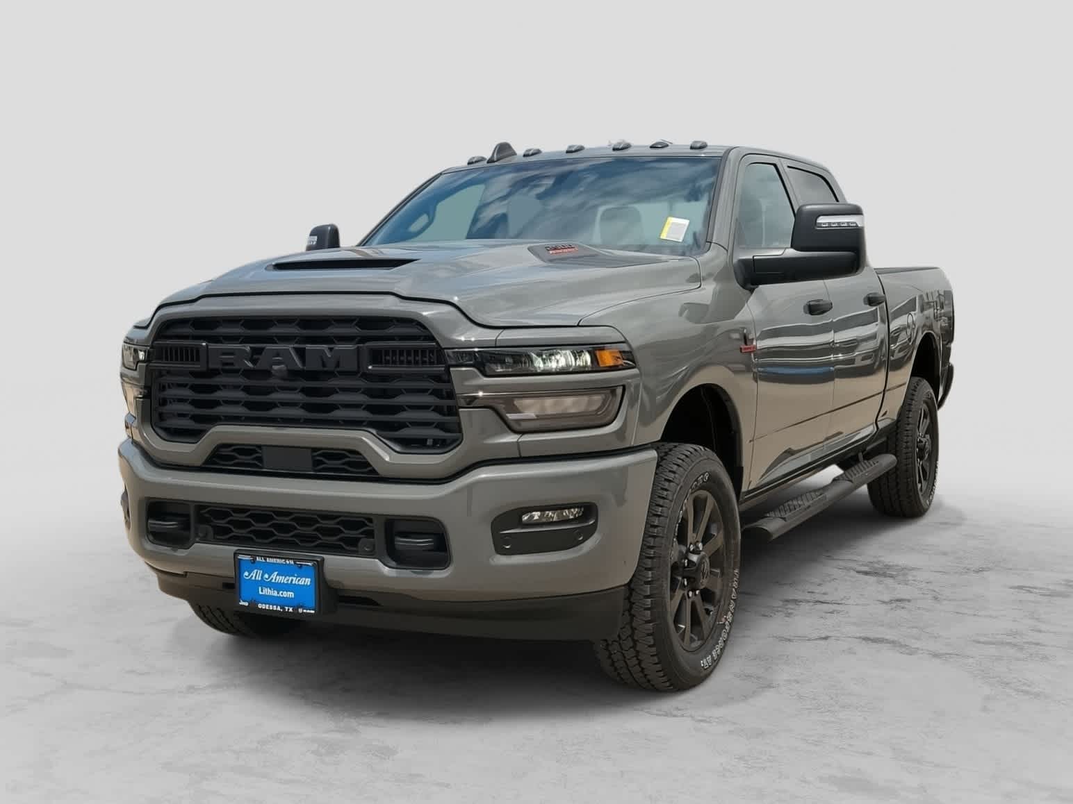 2026 RAM 2500 RAM 2500 BLACK EXPRESS CREW CAB 4X4 6'4' BOX in Ceramic Gray Clear-Coat Exterior Paint — front three-quarter view