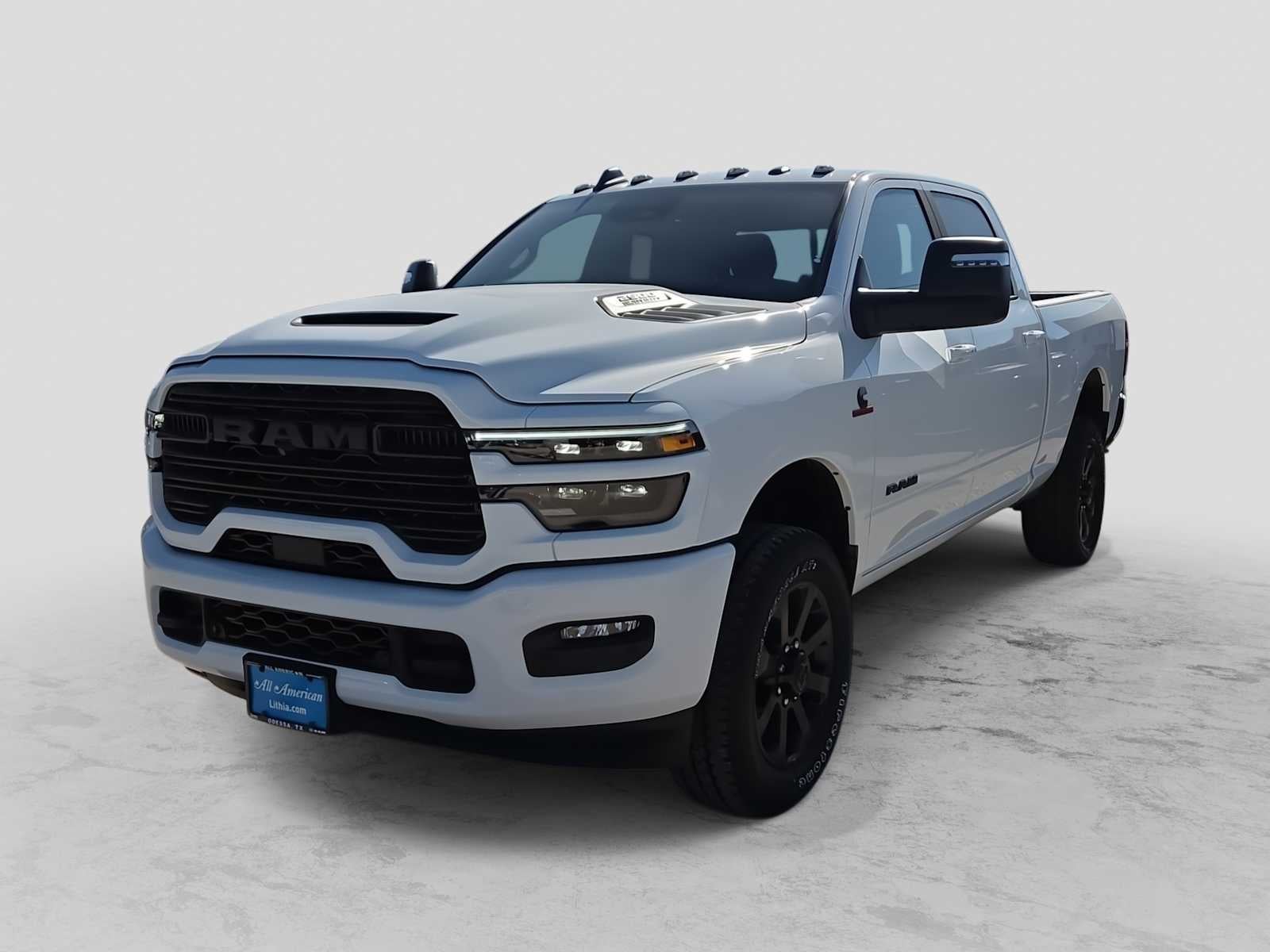 2026 RAM 2500 RAM 2500 LARAMIE CREW CAB 4X4 6'4' BOX in Bright White Clear-Coat Exterior Paint — front three-quarter view