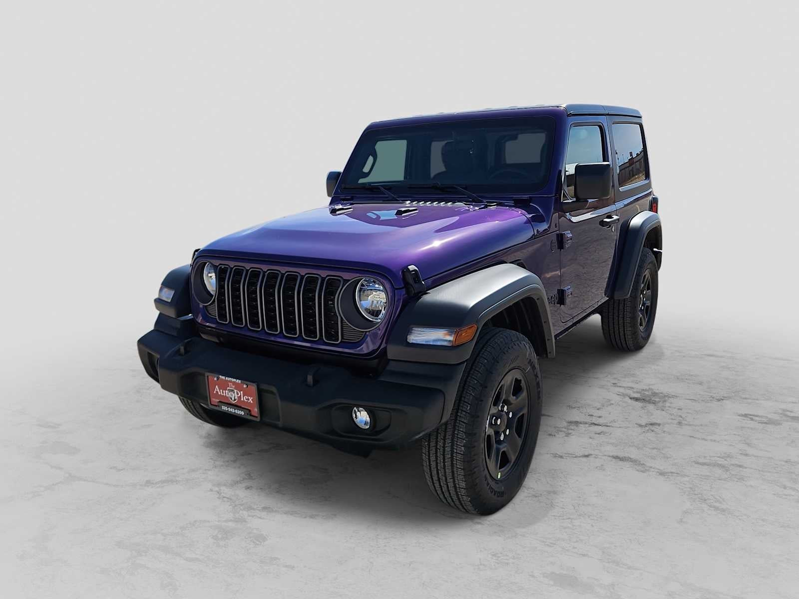 2026 Jeep Wrangler WRANGLER 2-DOOR SPORT in Reign Exterior Paint — front three-quarter view