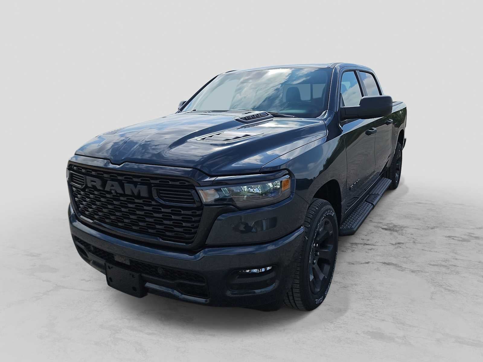 2026 RAM 1500 RAM 1500 EXPRESS CREW CAB 4X4 5'7' BOX in Forged Blue Metallic Exterior Paint — front three-quarter view