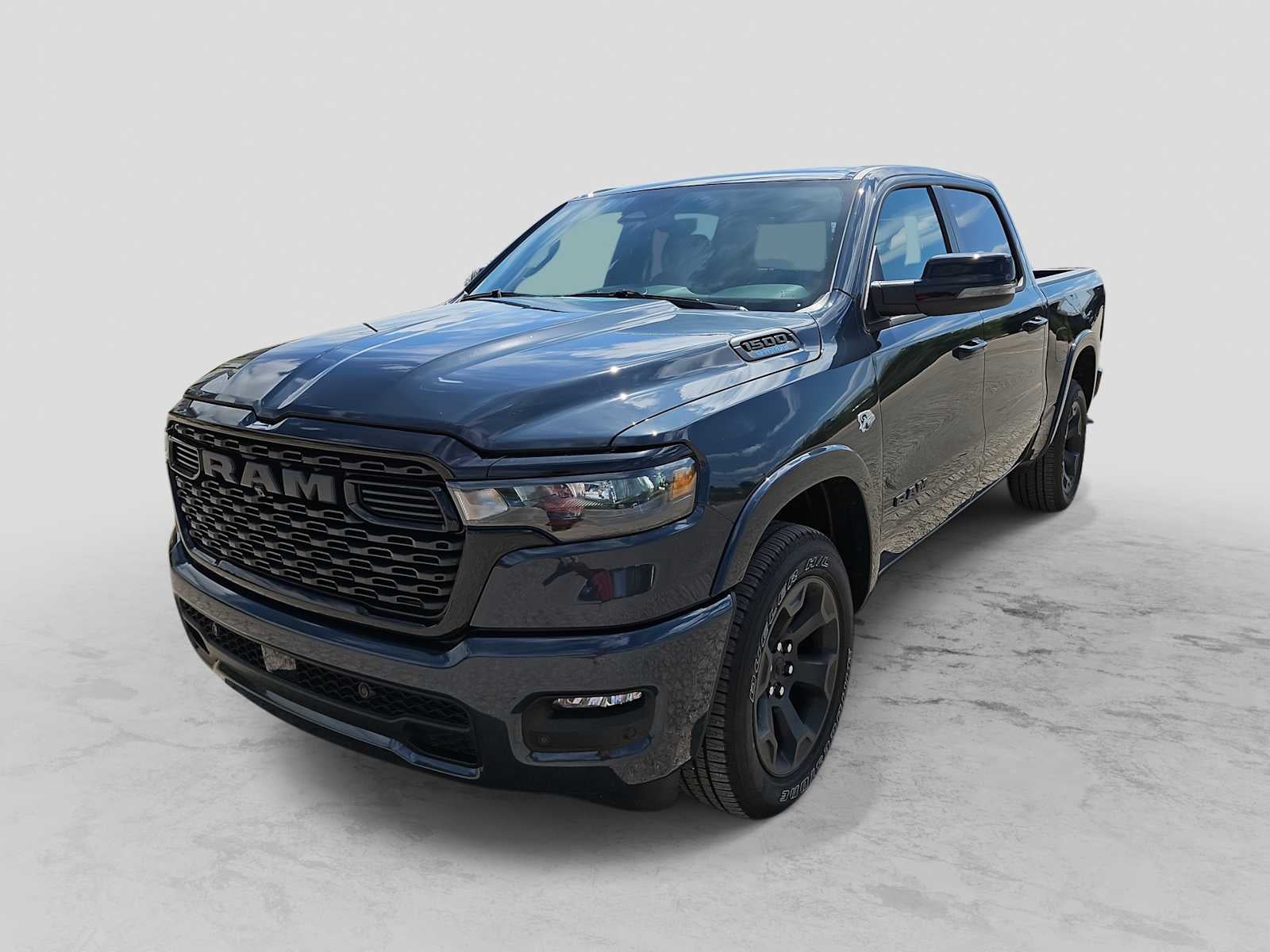2026 RAM 1500 RAM 1500 BIG HORN CREW CAB 4X4 5'7' BOX in Forged Blue Metallic Exterior Paint — front three-quarter view