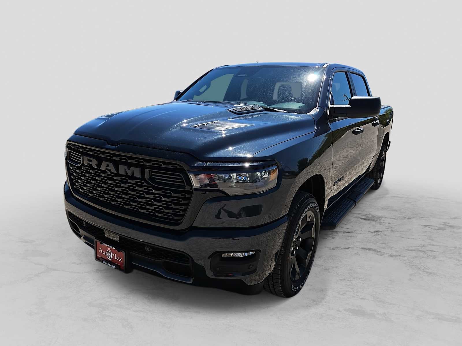 2026 RAM 1500 RAM 1500 EXPRESS CREW CAB 4X4 5'7' BOX in Forged Blue Metallic Exterior Paint — front three-quarter view