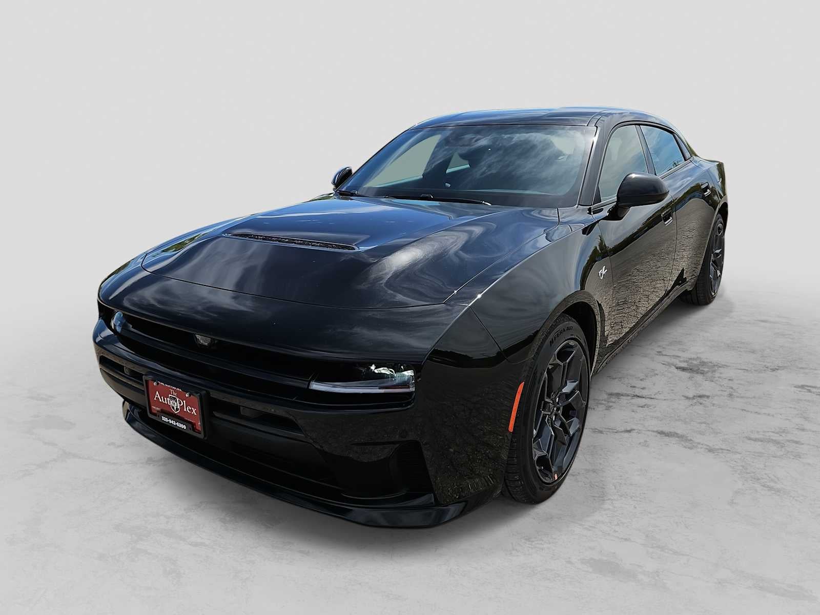 2026 Dodge Charger CHARGER R/T 4-DOOR AWD in Diamond Black Crystal Pearlcoat — front three-quarter view