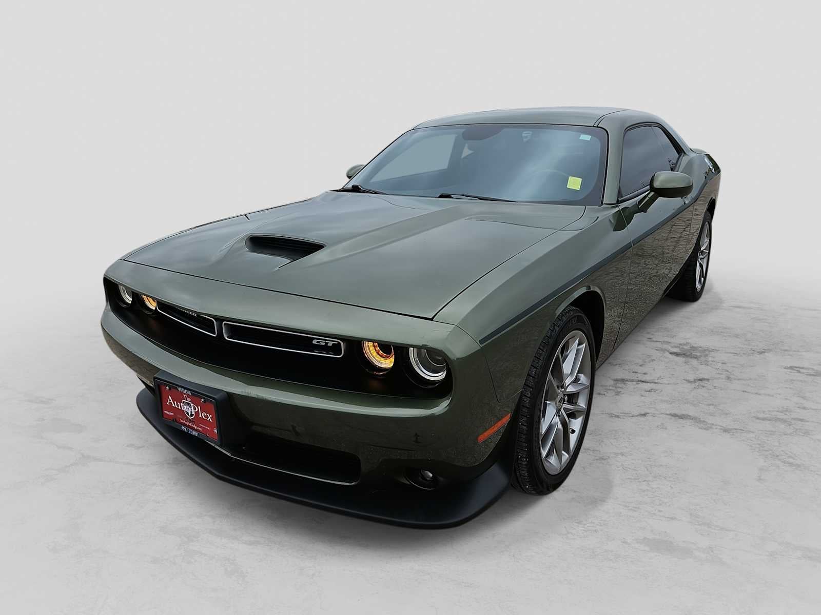 2023 Dodge Challenger GT AWD in F8 Green — front three-quarter view