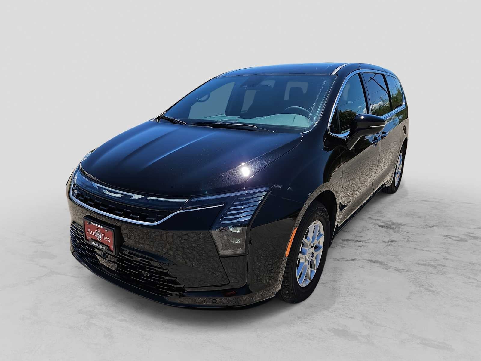 2027 Chrysler Pacifica PACIFICA SELECT in Diamond Black Crystal Pearl-Coat Exterior Paint — front three-quarter view
