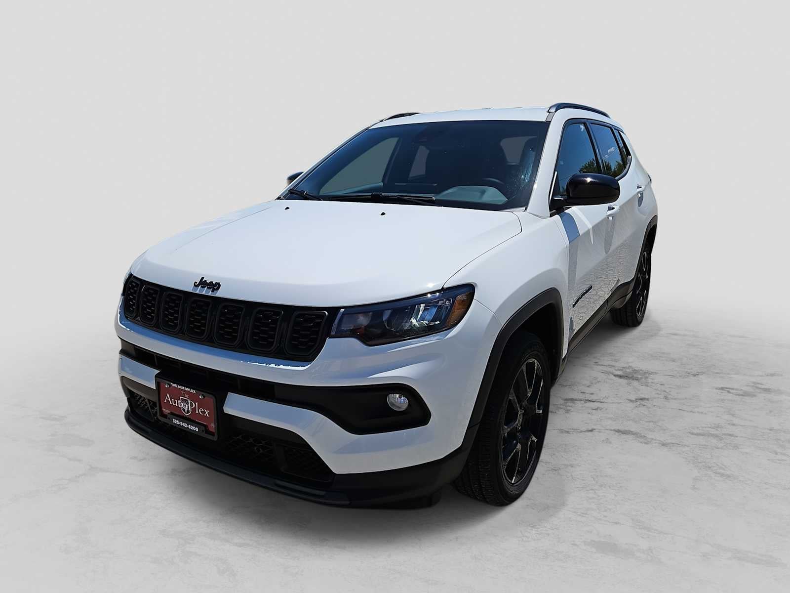 2026 Jeep Compass COMPASS LATITUDE ALTITUDE 4X4 in Bright White Clear-Coat Exterior Paint — front three-quarter view