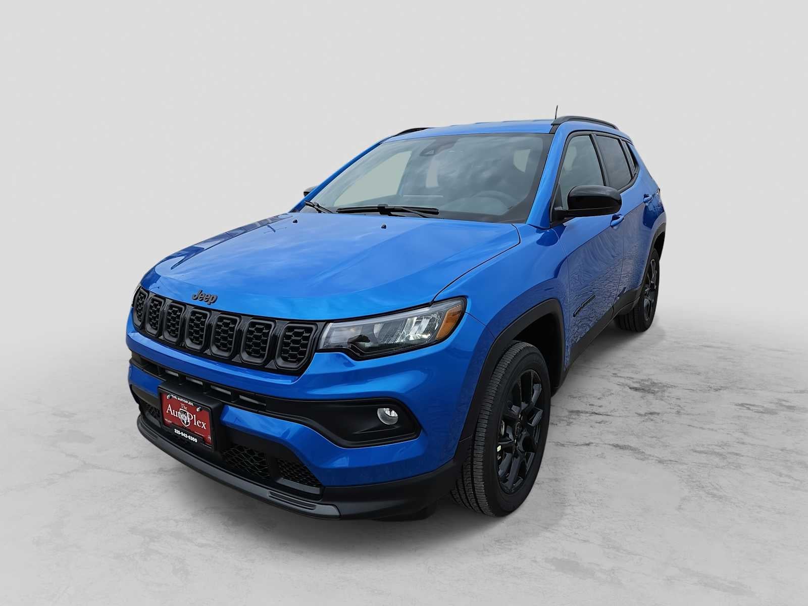 2026 Jeep Compass COMPASS LATITUDE ALTITUDE 4X4 in Hydro Blue Pearl-Coat Exterior Paint — front three-quarter view