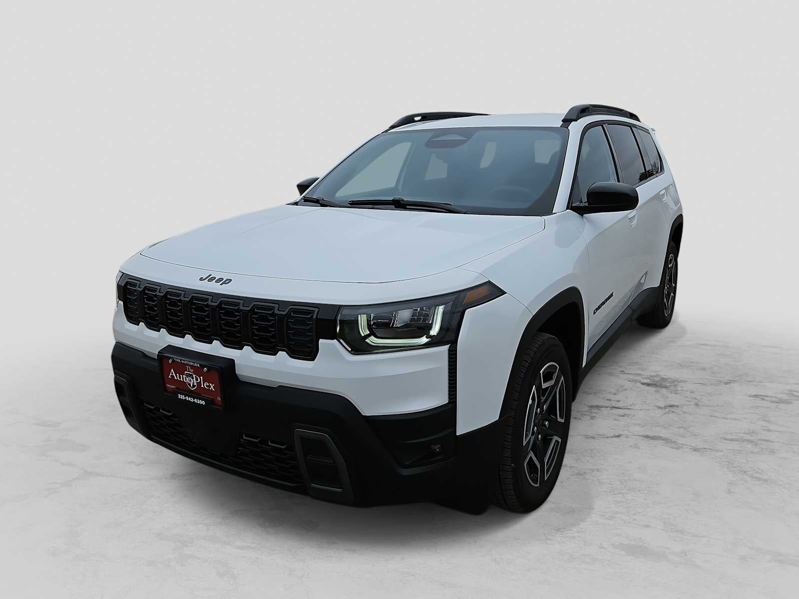 2026 Jeep Cherokee CHEROKEE LAREDO 4X4 in Bright White Clear-Coat Exterior Paint — front three-quarter view