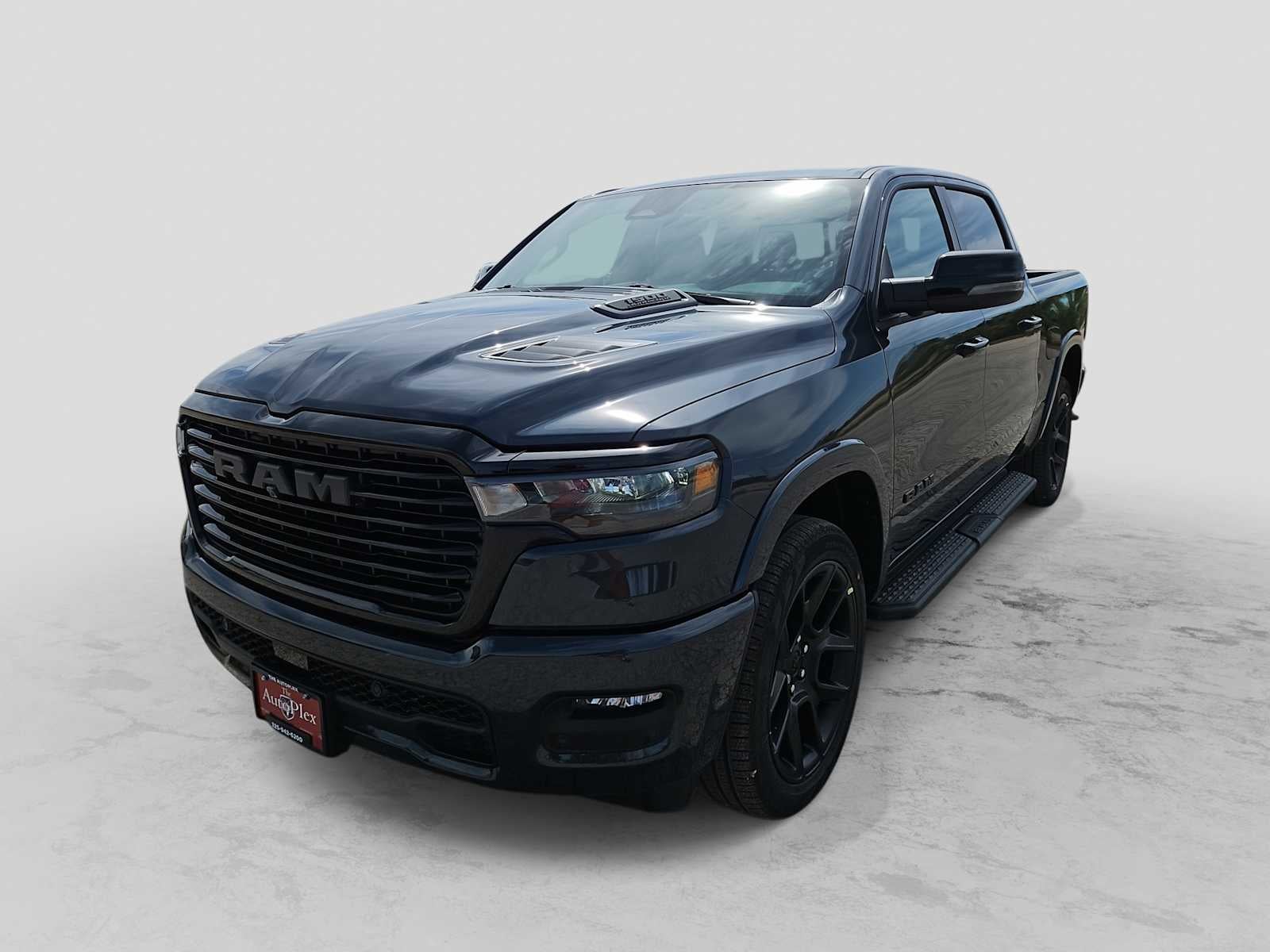 2026 RAM 1500 RAM 1500 LARAMIE CREW CAB 4X4 5'7' BOX in Forged Blue Metallic Exterior Paint — front three-quarter view